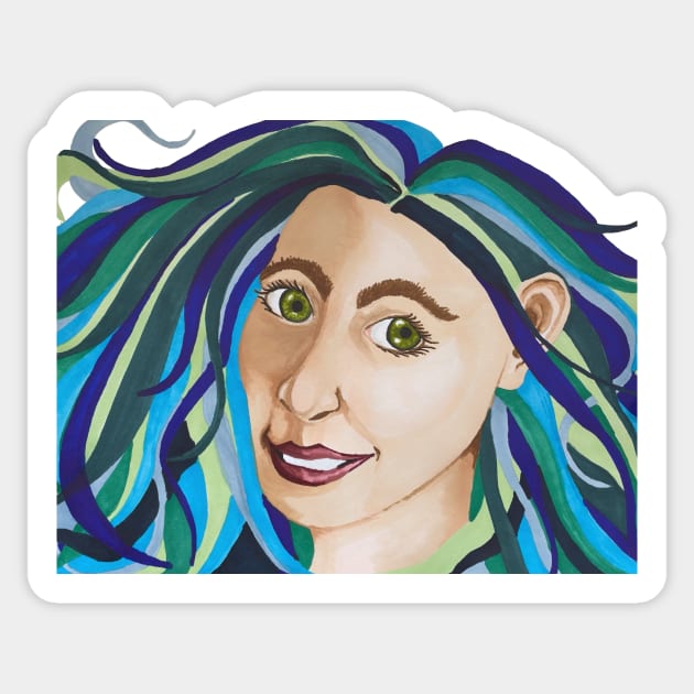 Water Goddess Sticker by Snobunyluv